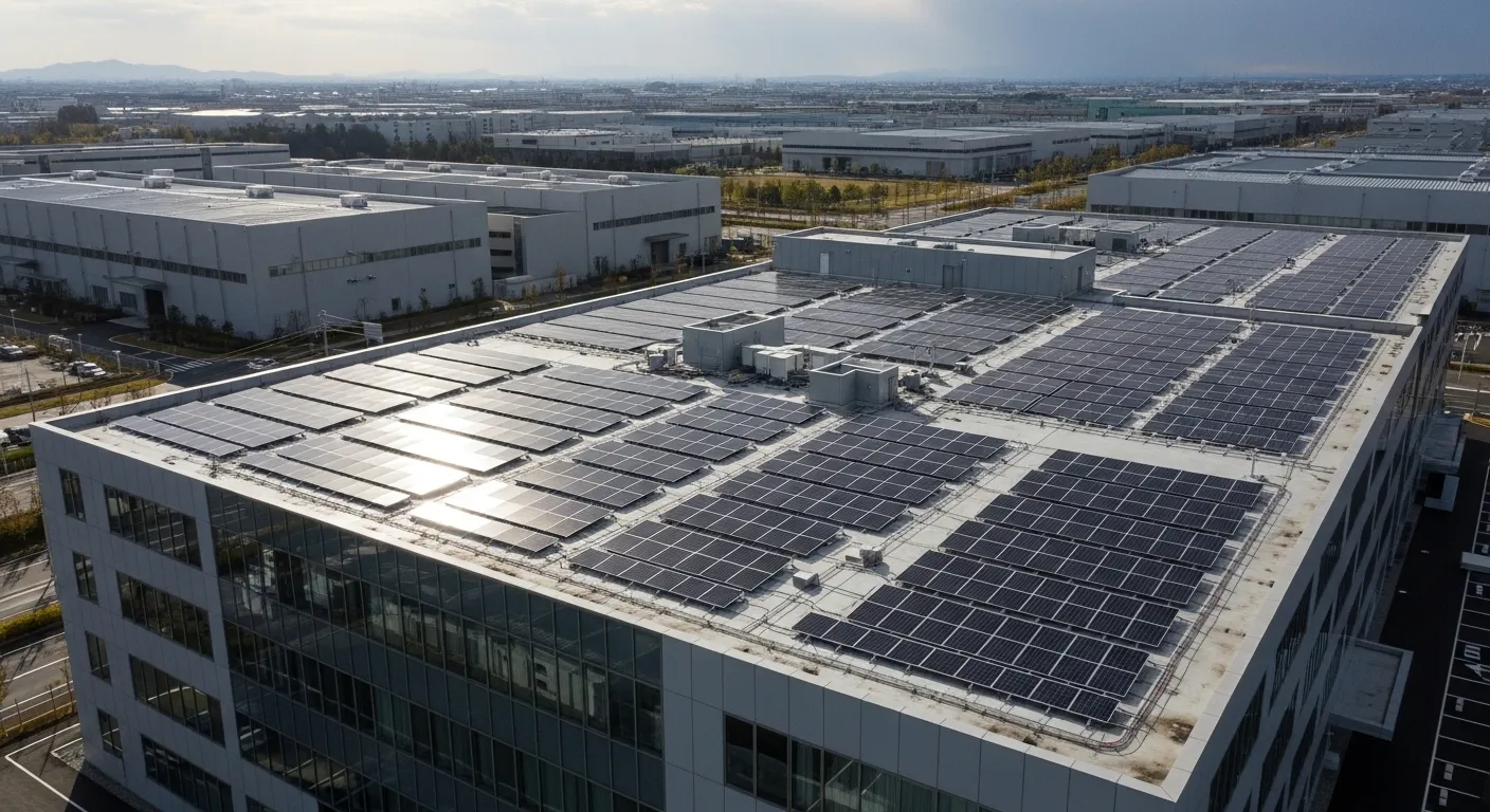 10kW以上の産業用太陽光発電設備のイメージ