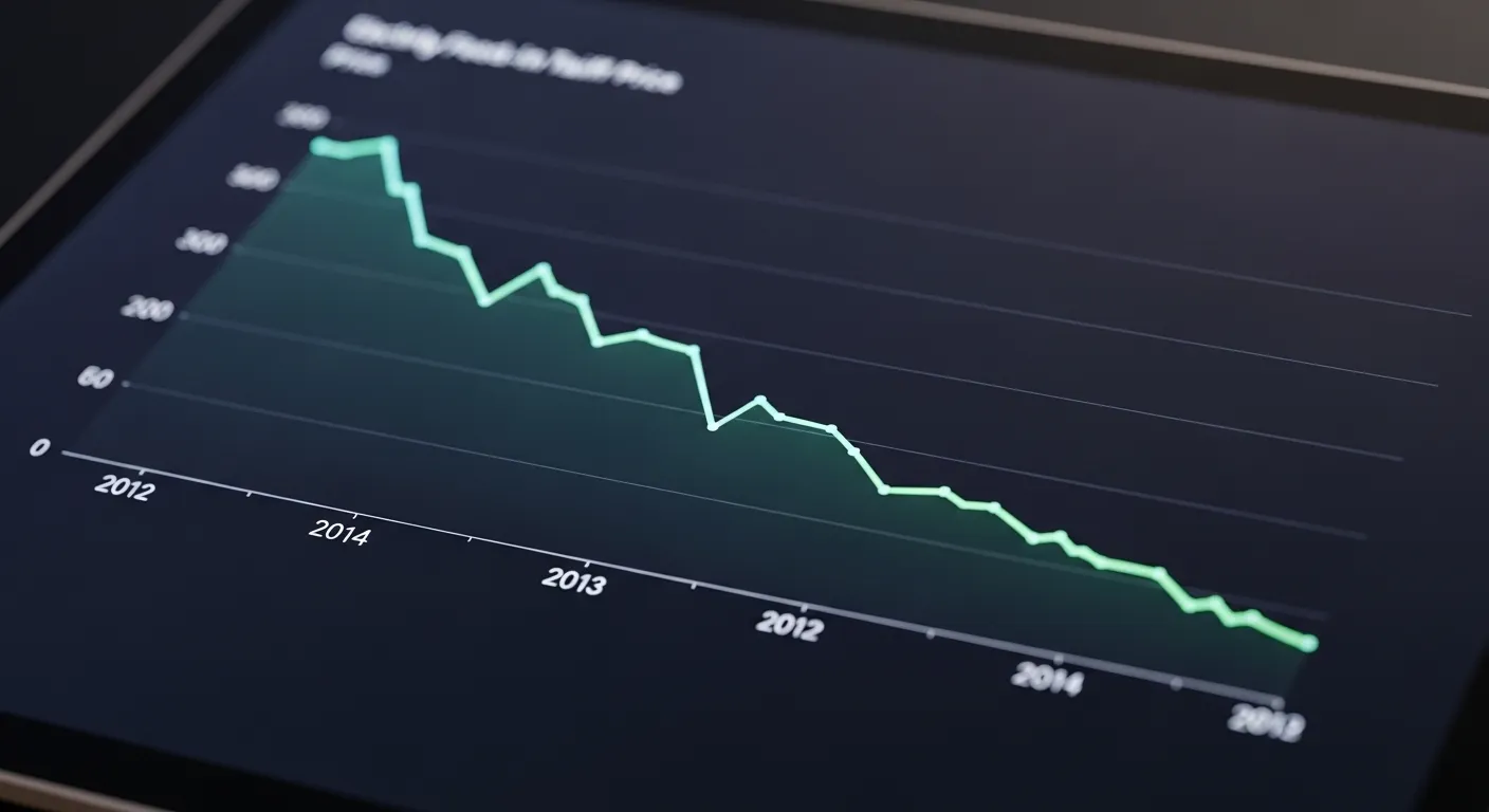 太陽光発電の売電価格推移グラフ