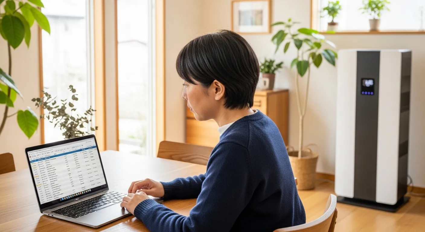 蓄電池の見積もりを確認する家族のイメージ