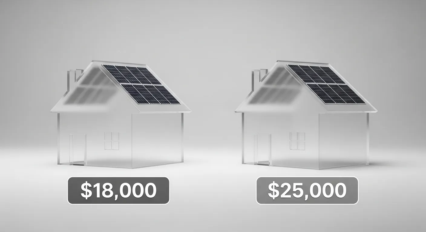 太陽光発電の設置費用の相場比較イメージ