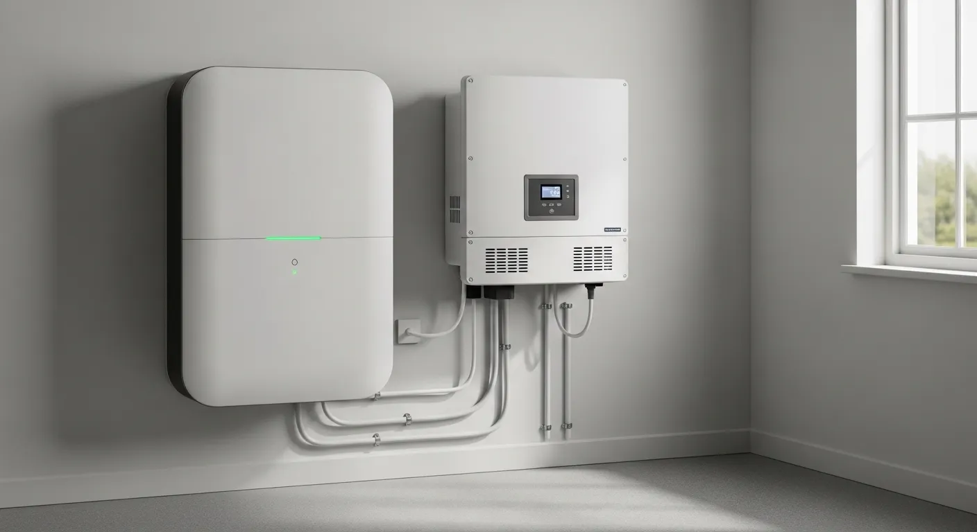 家庭用蓄電池システムの設置例