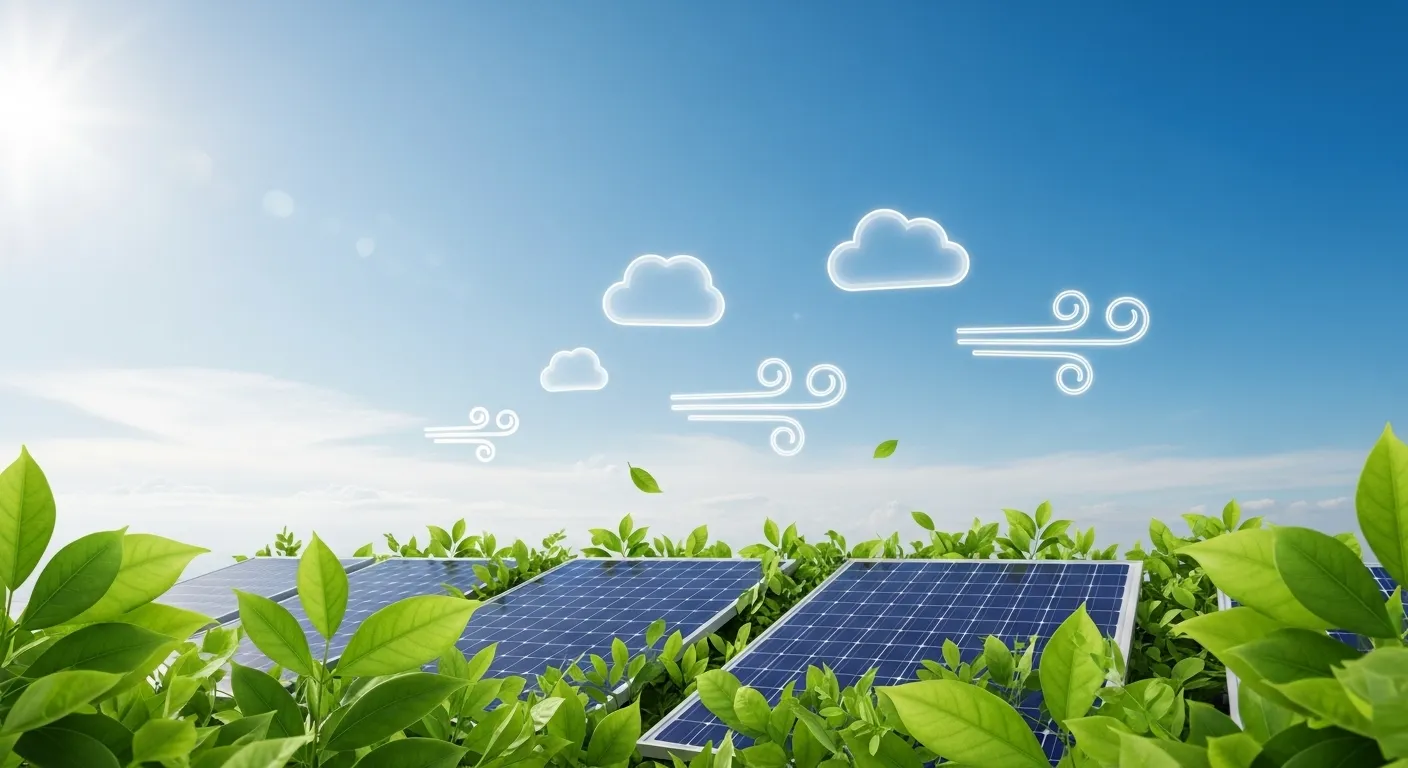 太陽光発電によるCO2削減効果のグラフ