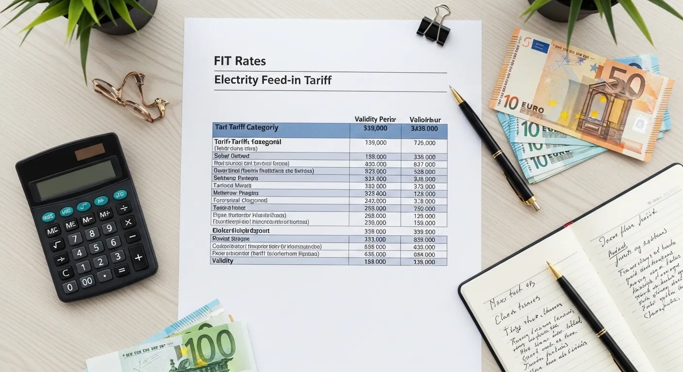 産業用太陽光のFIT条件比較表