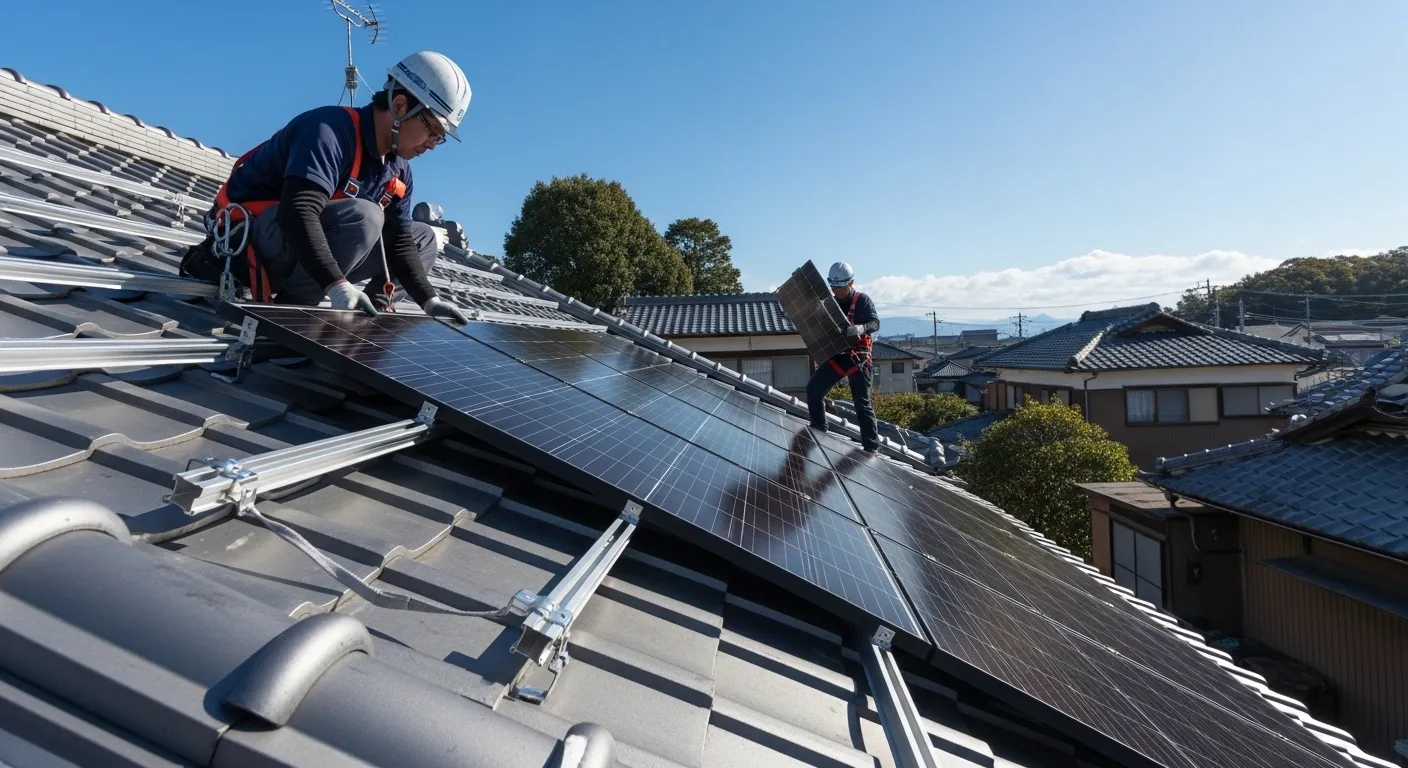 パナソニック太陽光パネルの設置工事